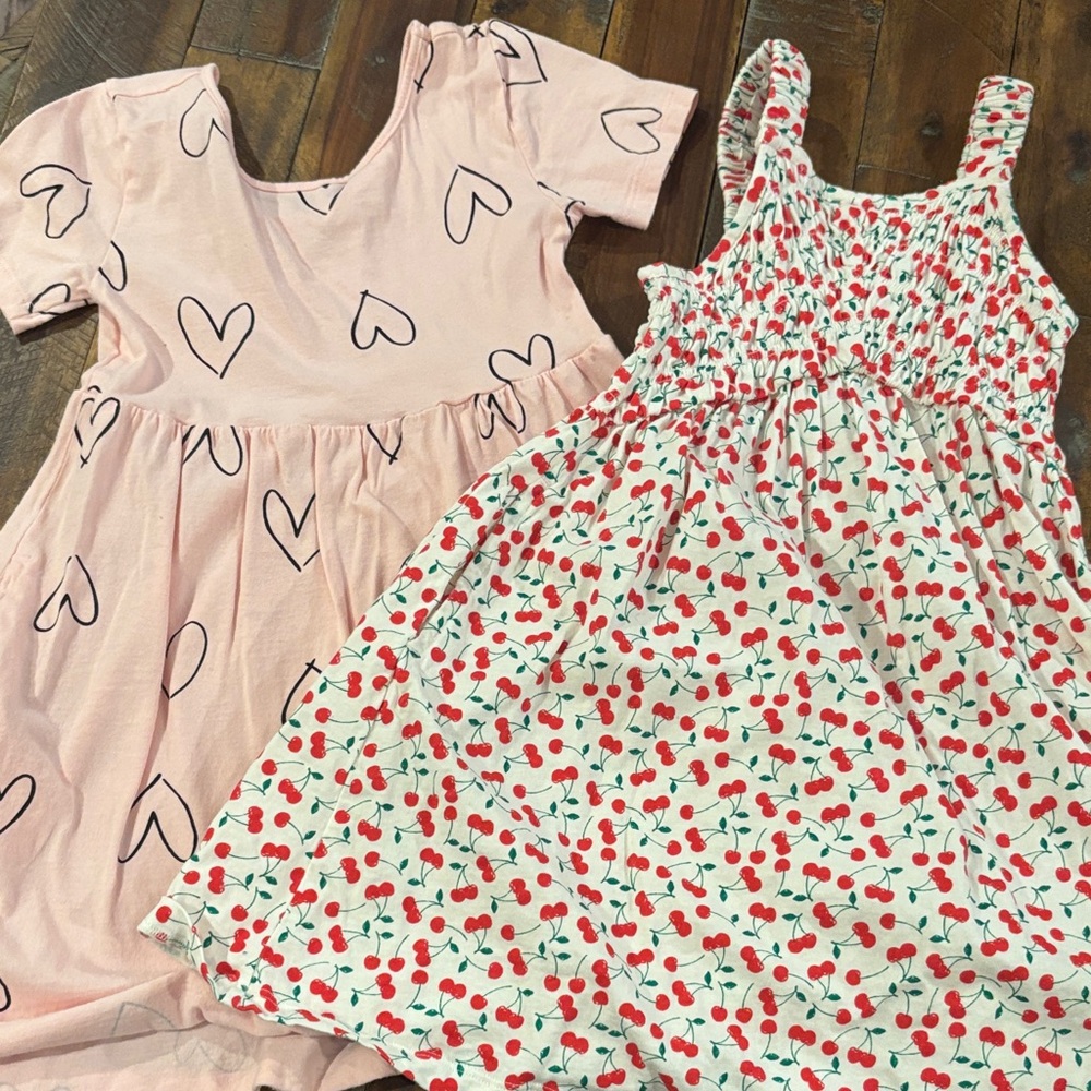 Old Navy Pink and White Kids Dress Set